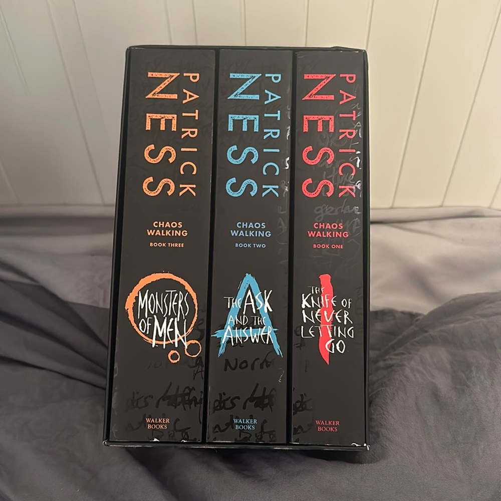 Set of Patrick Ness Books with case